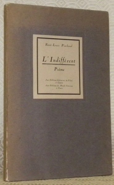 L’indifférent. Poème.