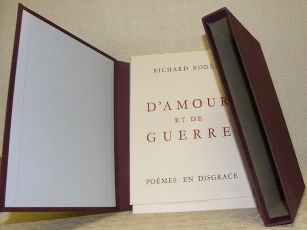 D’amour et de guerre. Poèmes en disgrace.