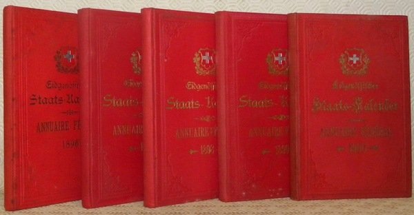 Eidgenössischer Staats-Kalender. Staats-Kalender der schweizerischen Eidgenossenschaft.Annuaire fédéral. Annuaire de la … | Immagine principale