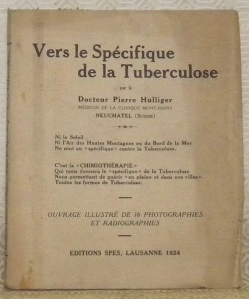 Vers le spécifique de la tuberculose. Ouvrage illustré de 16 … | Immagine principale