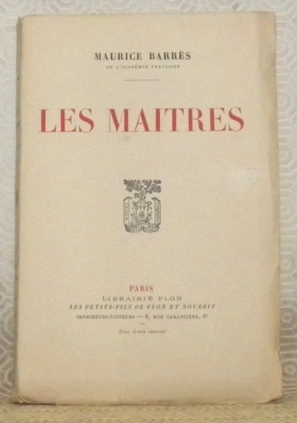 Les maîtres. | Immagine principale