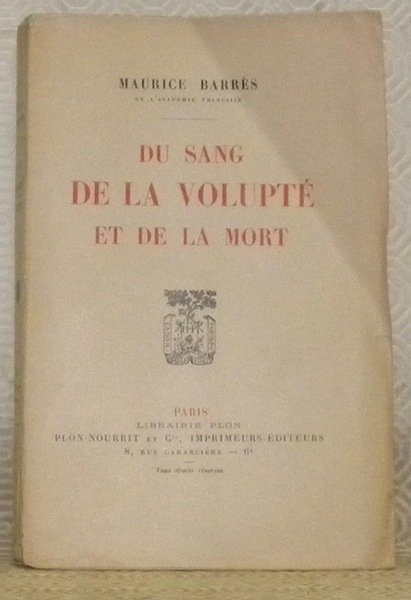 Du sang de la volutpé et de la mort. | Immagine principale