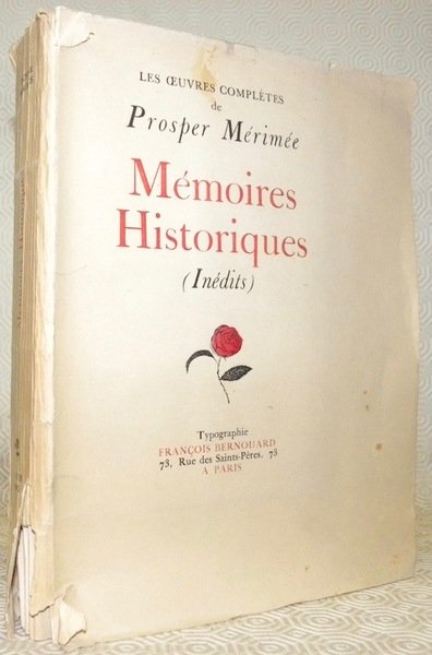 Les oeuvres complètes. Mémoires historiques. Inédits. | Immagine principale