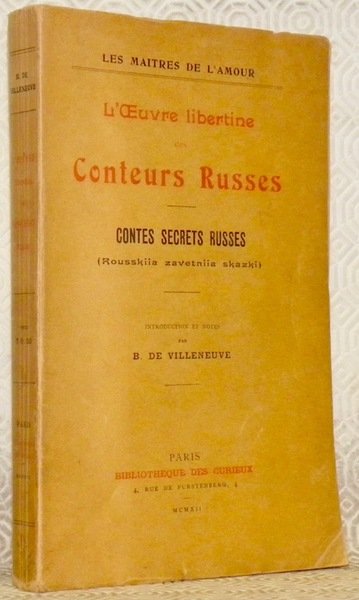 L’oeuvre libertine des Conteurs Russes. Contes secrets russes. Introduction et … | Immagine principale