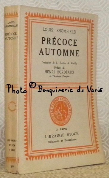 Précoce automne. Traduit de l’anglais par L. Baillon de Wailly, …