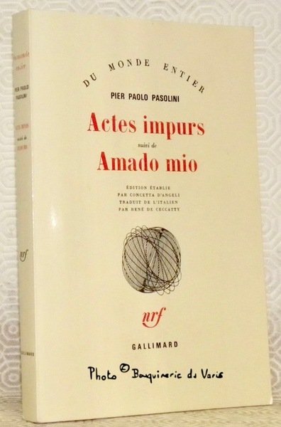 Actes impurs suivi de Amado mio. Edition établie par Concetta … | Immagine principale