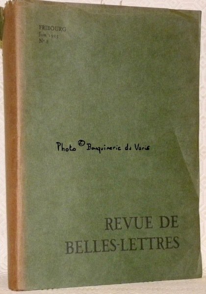 Revue de Belles-Lettres. Publiée par les Sociétés de Lausanne, Genève, … | Immagine principale