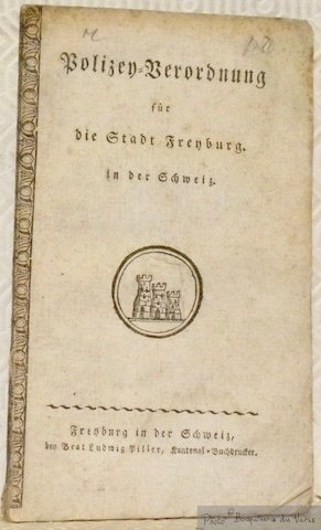 Polirey-Verordnung für die Stadt Freyburg in der Schweiz. | Immagine principale