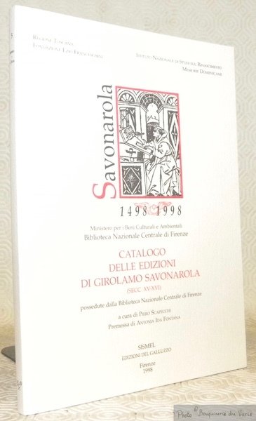 Catalogo delle edizioni di Giralamo Savonarola (secc. XV-XVI) possedute dalla … | Immagine principale