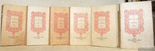 Le Décameron de Boccace. Traduction complète par Antoine Le Maçon secrétaire de la Reine de Navarre (1545). Collection Petite Bibliothèque Elzevirienne. 6 Volumes complets.