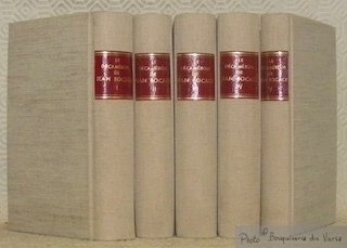 Le Décaméron. Traduit de l’italien en françoys par maître Antoine le Maçon. Avec notice, notes et glossaire par Frédéric Dillaye. Tomes I à V. (5 Volumes, complets).