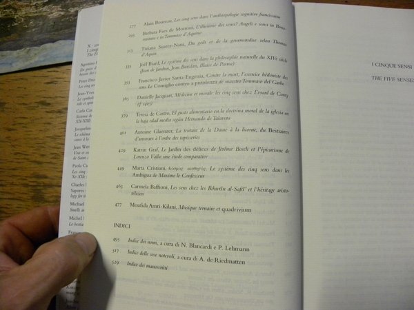 I cinque sensi. The Five Senses. Micrologus, Natura, scienze e …