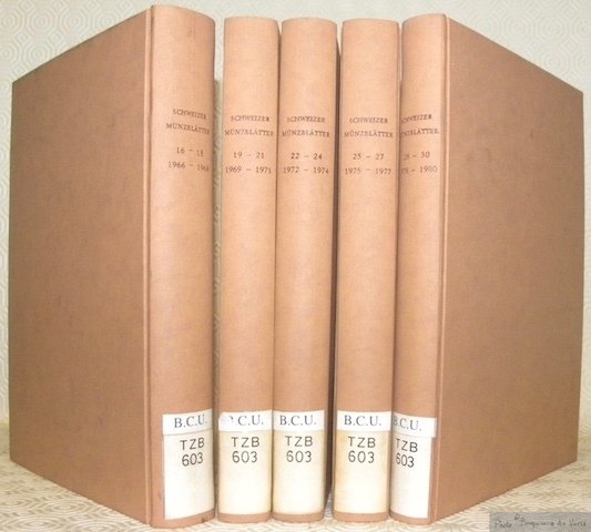 Schweizer Münzblätter. Gazette numismatique suisse. Herausgegeben von der Schweizerischen Numismatischen …