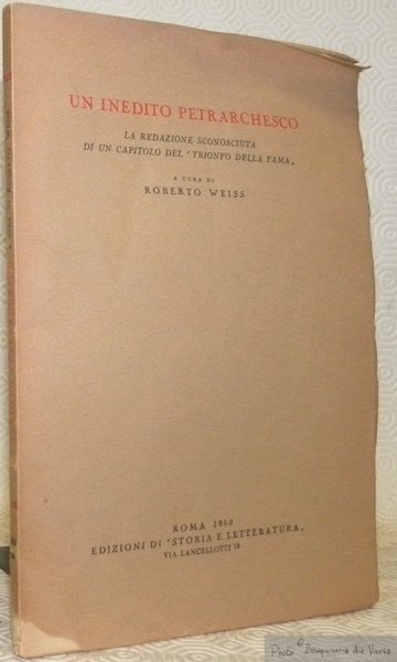 Un inedito petrarchesco. La redazione sconosciuta di un capitolo del …