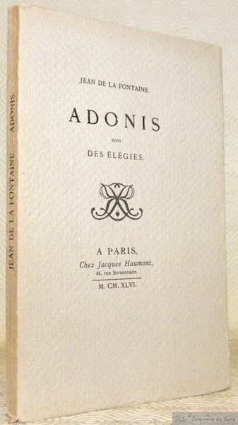 Adonis suivi Des élégies.