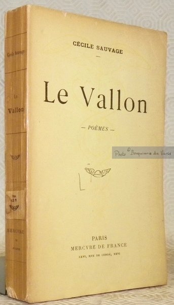 Le Vallon. Poèmes.