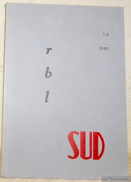 La Revue de Belles-Lettres 1-2 1980. R B L. Sud. | Immagine principale