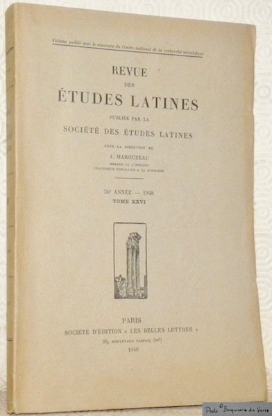 Revue des Etudes Latines. Publiée par la Société des Etudes …
