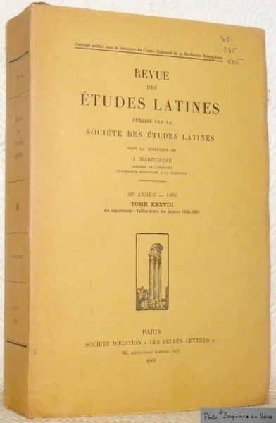 Revue des Etudes Latines. Publiée par la Société des Etudes …