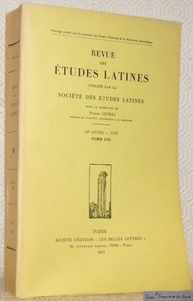 Revue des Etudes Latines. Publiée par la Société des Etudes …
