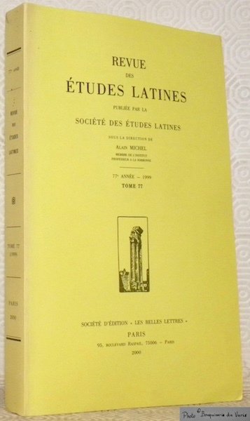 Revue des Etudes Latines. Publiée par la Société des Etudes … | Immagine principale