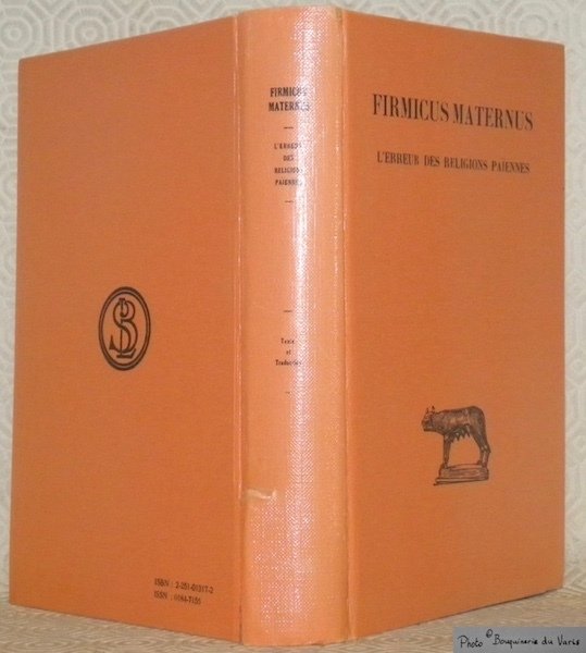 L'erreur des religions païennes. Texte établi, traduit et commenté par … | Immagine principale