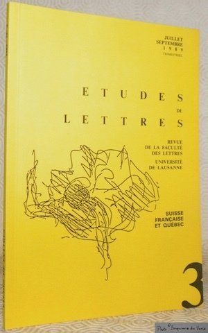 Etudes de Lettres. Revue de la Faculté des Lettres. Suisse … | Immagine principale