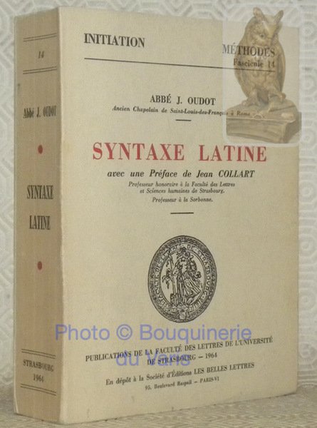 Syntaxe latine avec une préface de Jean Collart. Collection Initiation, … | Immagine principale