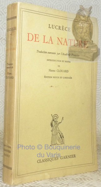De la nature. Introduction et notes de Henri Clouard. Edition …