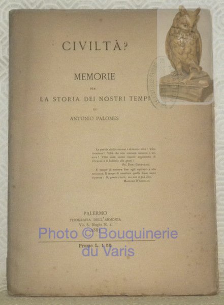 Civiltà? Memorie per la storia dei nostri tempi. | Immagine principale
