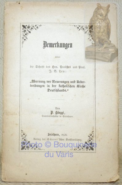 Demerkungen über die Schrift des Hrn. Probstes und Prof. J. … | Immagine principale