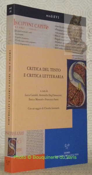 Critica del testo e critica letteraria. Con un saggio di … | Immagine principale
