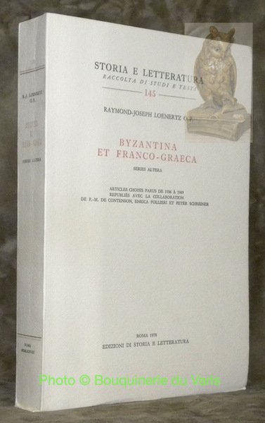 Byzantina et Franco-Graeca. Series Altera. Articles choisis parus de 1936 … | Immagine principale