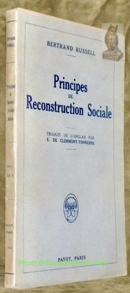 Principes de reconstruction sociale. Traduit de l’anglais par E. de … | Immagine principale