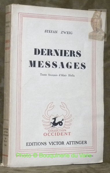 Derniers messages. Textes français D’Alzir Hella. | Immagine principale