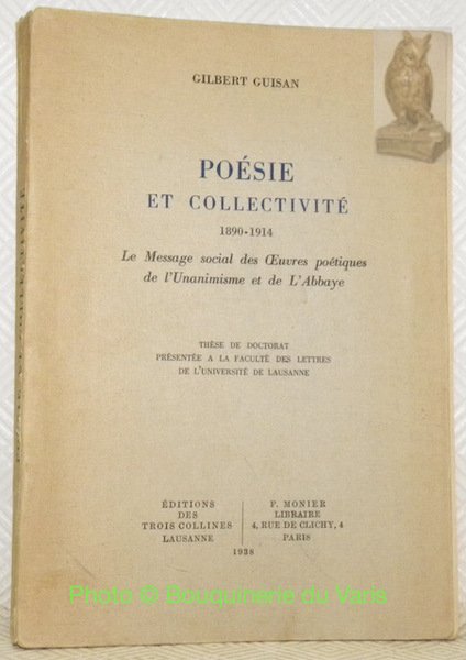 Poésie et collectivité 1890-1914. Le Message social des Oeuvres poétiques … | Immagine principale