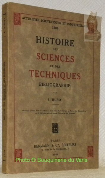 Histoire des sciences et des techniques, bibliographie. Collection Actualités Scientifiques … | Immagine principale