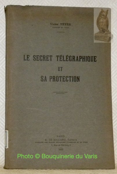 Le secret télégraphique et sa protection. | Immagine principale
