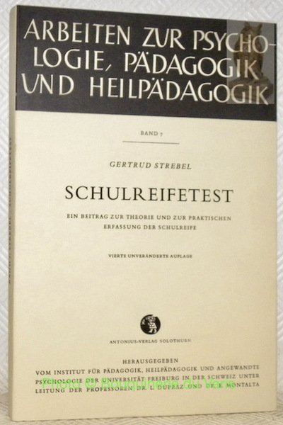 Schulreifetest. Ein Beitrag zur Theorie und zur praktischen Erfassung der … | Immagine principale