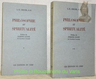 Philosophie et spiritualité. Préface de Etienne Gilson. 2 Volumes. | Immagine principale