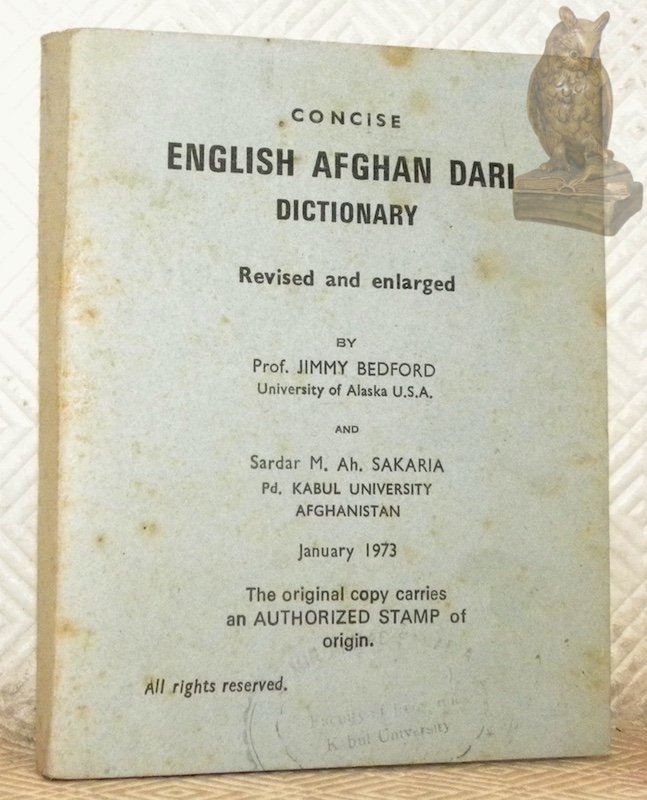 Concise English-Afghan Dari Dictionary. Revised and enlarged. | Immagine principale