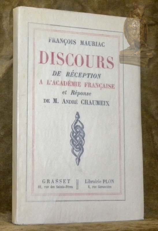 Discours de réception de Monsieur François Mauriac à l’Académie Française … | Immagine principale