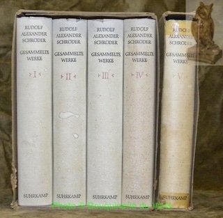 Gesammelte Werke. Band I bis V.