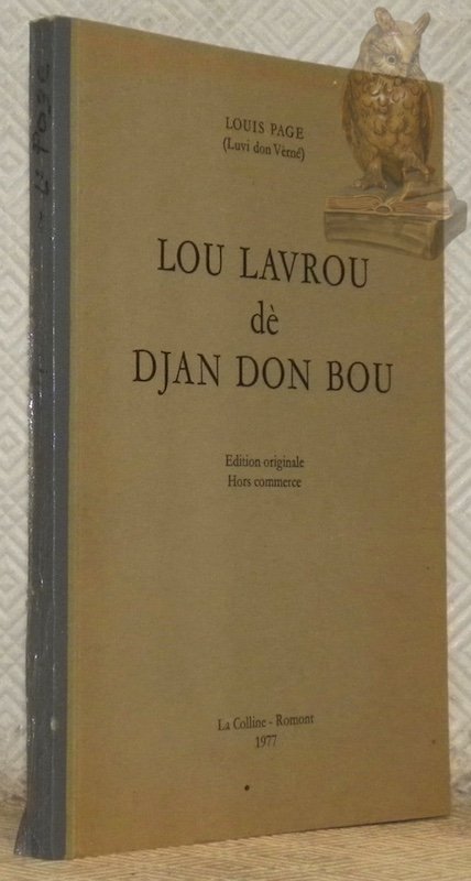 Lou lavrou dè Djan Don Bou. Edition originale, hors commerce.