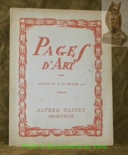 Pages d’Art. Extrait du n.° de Février 1918. Alfred Olivet. … | Immagine principale