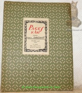 Pages d’Art. Revue Mensuelle Suisse Illustrée. Tiré à part du …