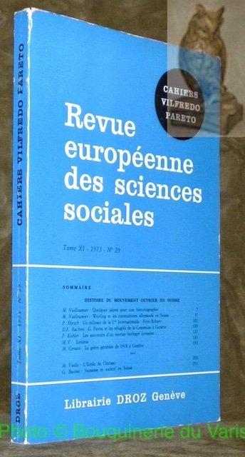 Revue européenne des sciences sociales. tome XI, 1973, n.° 29. … | Immagine principale