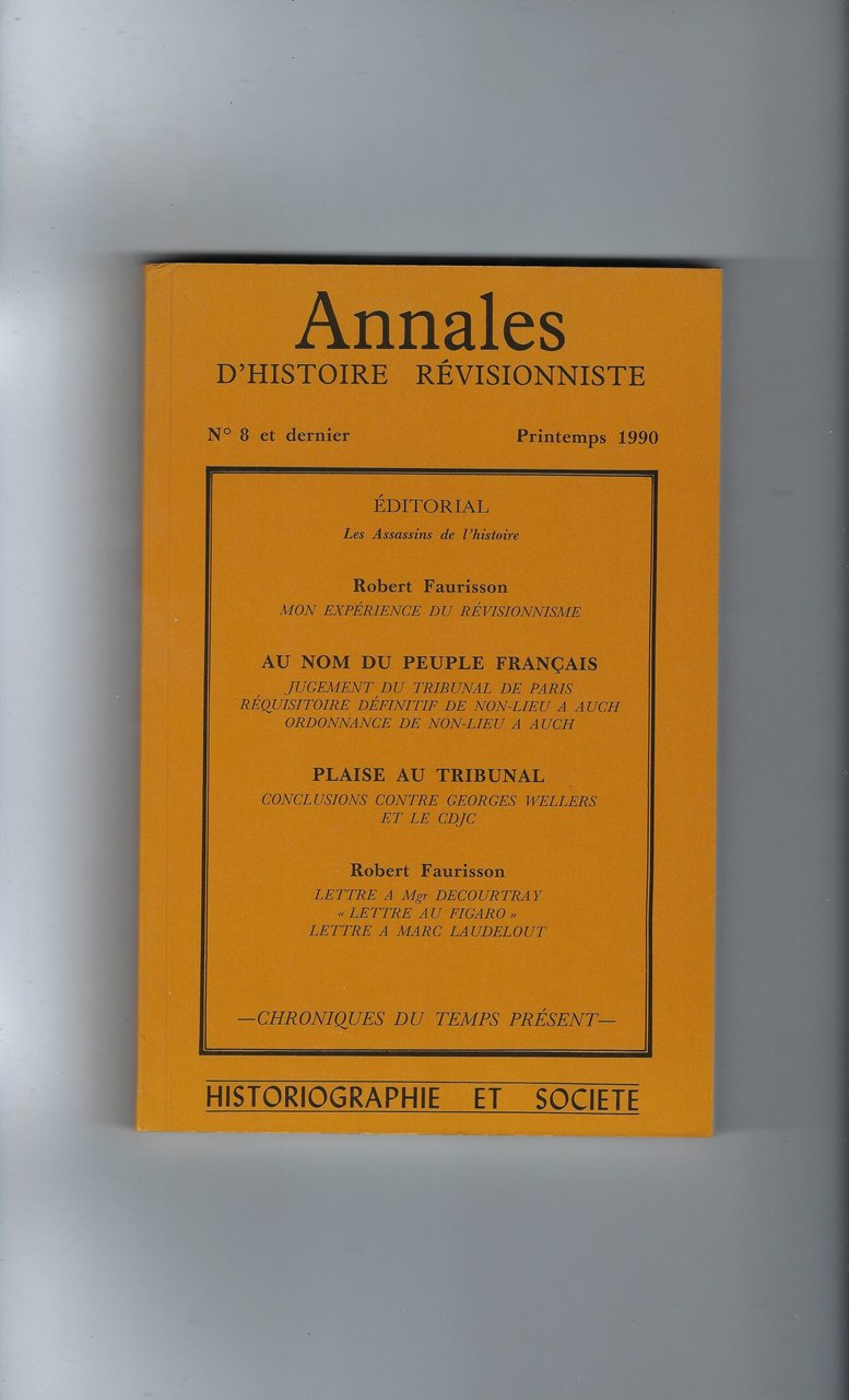 Annales D'histoire Révisionniste