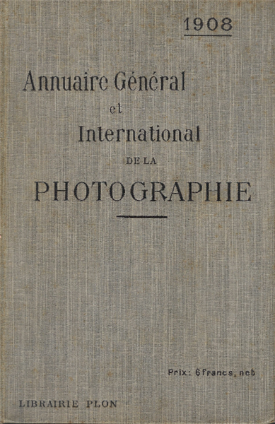 Annuaire General Et International De La Photographie