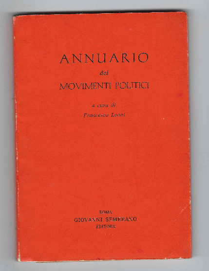 Annuario Dei Movimenti Politici